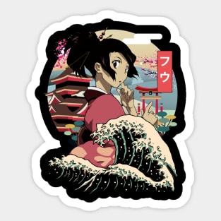 Graphic Fuu Comedy Japanese Anime Sticker